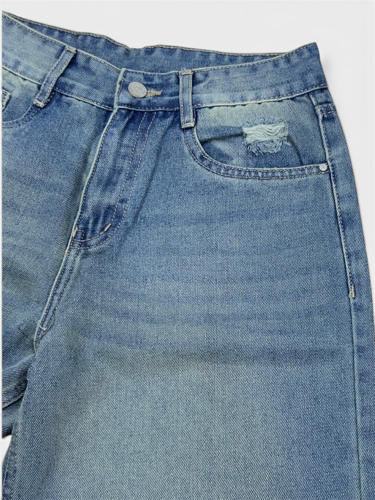 Cosmic Vintage Blue HighWaist Super Wide Leg Jeans