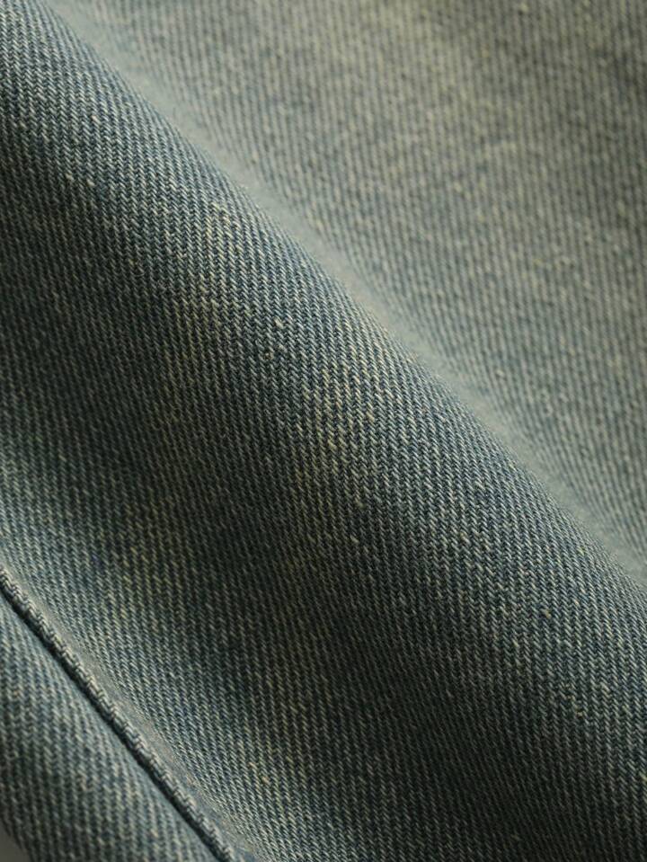 Coastal Blue Tinted HighWaist Super Wide Leg Jeans