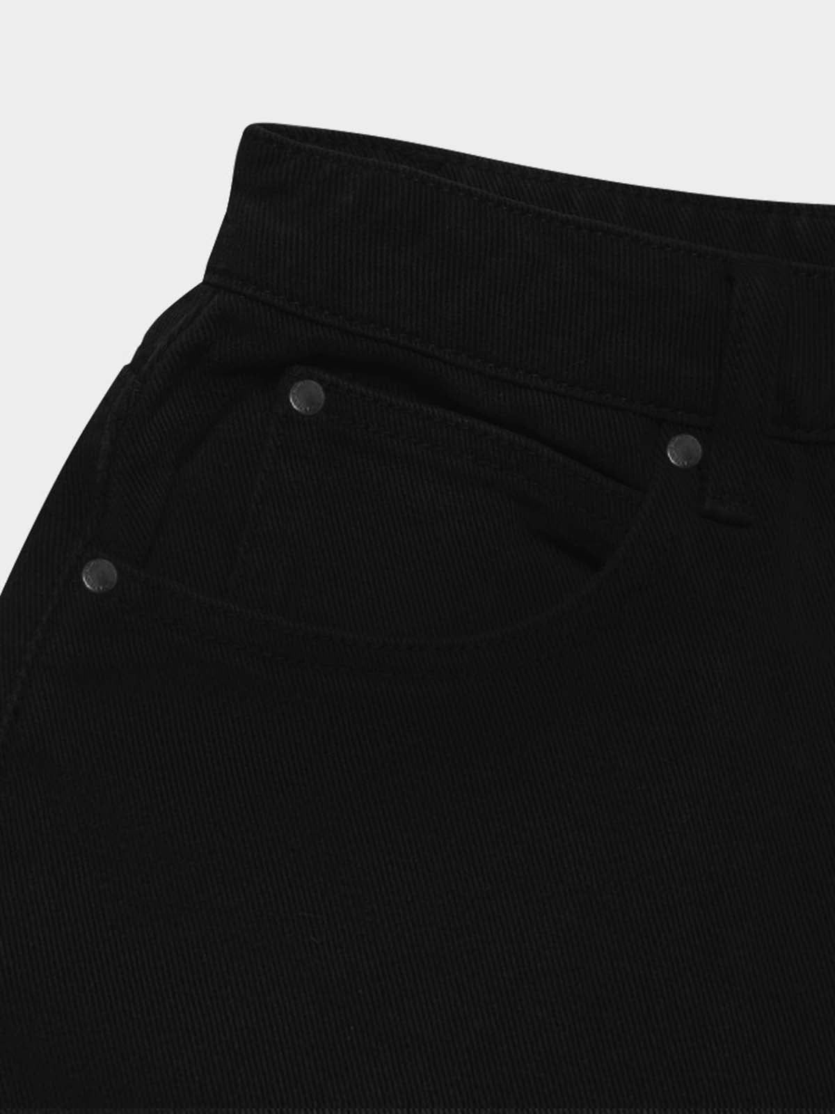 Black High Waist Super Wide Leg Jeans - Fashion Wodrobe