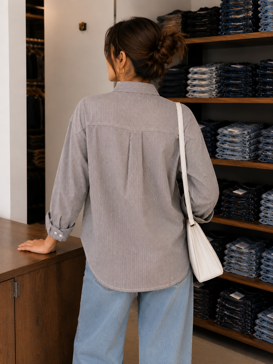 Coffee Stripe Everyday Shirt