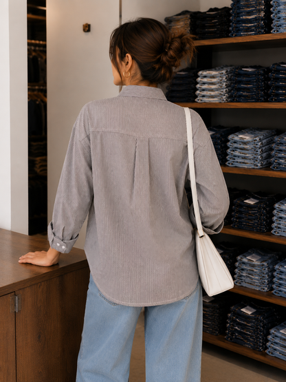 Coffee Stripe Everyday Shirt