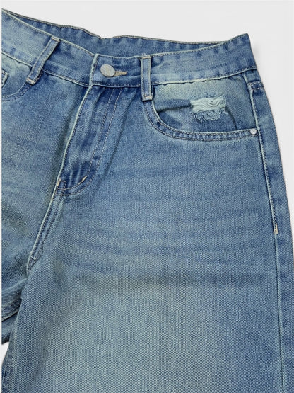Cosmic Vintage Blue HighWaist Super Wide Leg Jeans