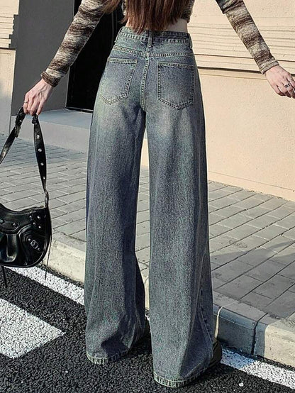 Moonstone Tinted Highwaist Super Wide Leg Jeans