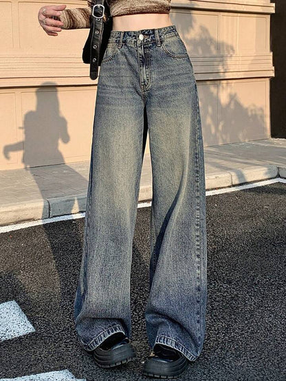 Moonstone Tinted Highwaist Super Wide Leg Jeans