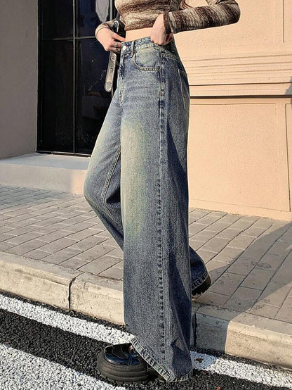 Moonstone Tinted Highwaist Super Wide Leg Jeans
