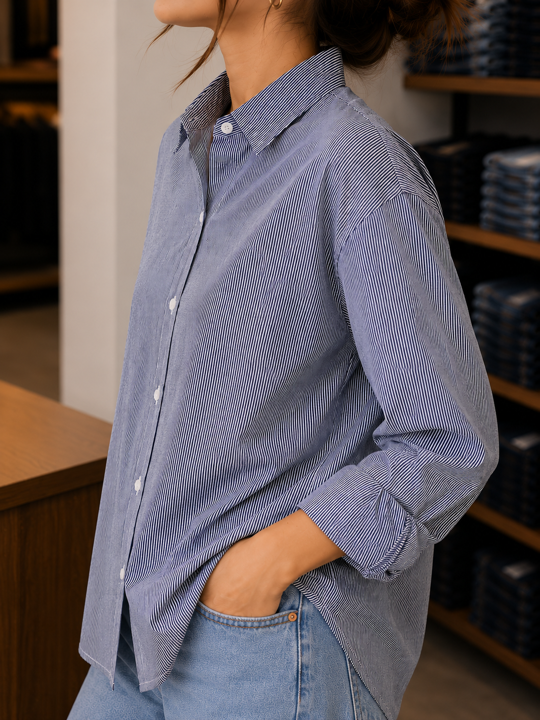 Blue Stripe Everyday Shirt