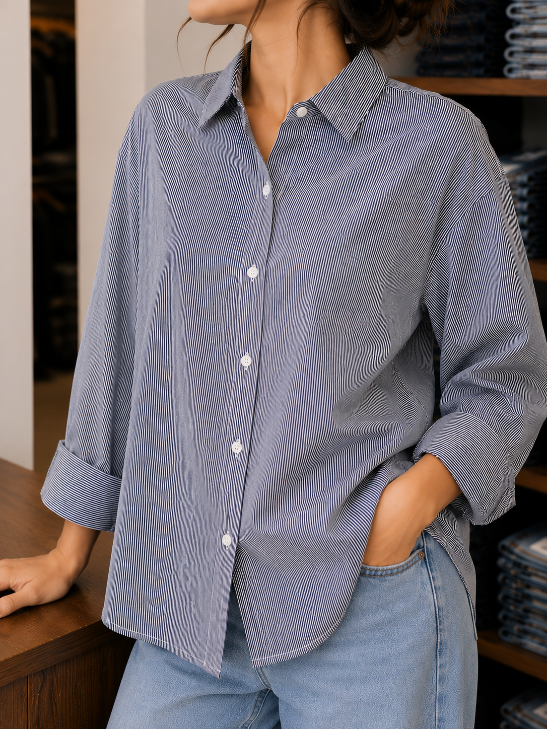 Blue Stripe Everyday Shirt