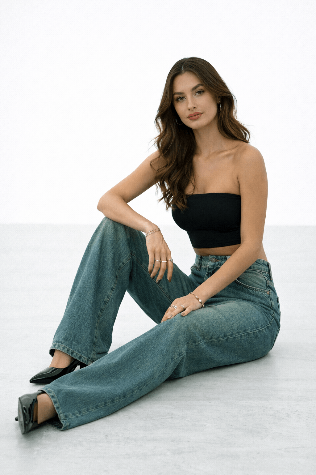 Shade Flow HighWaist Super Wide Leg Jeans - Fashion Wodrobe