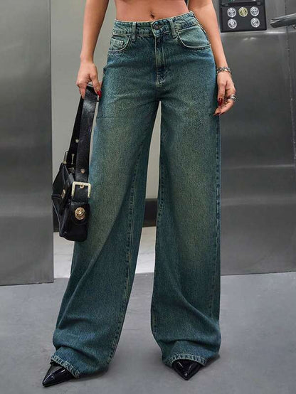 Shade Flow HighWaist Super Wide Leg Jeans - Fashion Wodrobe